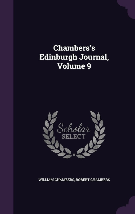 Front cover_Chambers's Edinburgh Journal, Volume 9