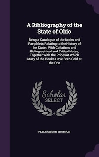 Couverture_A Bibliography of the State of Ohio