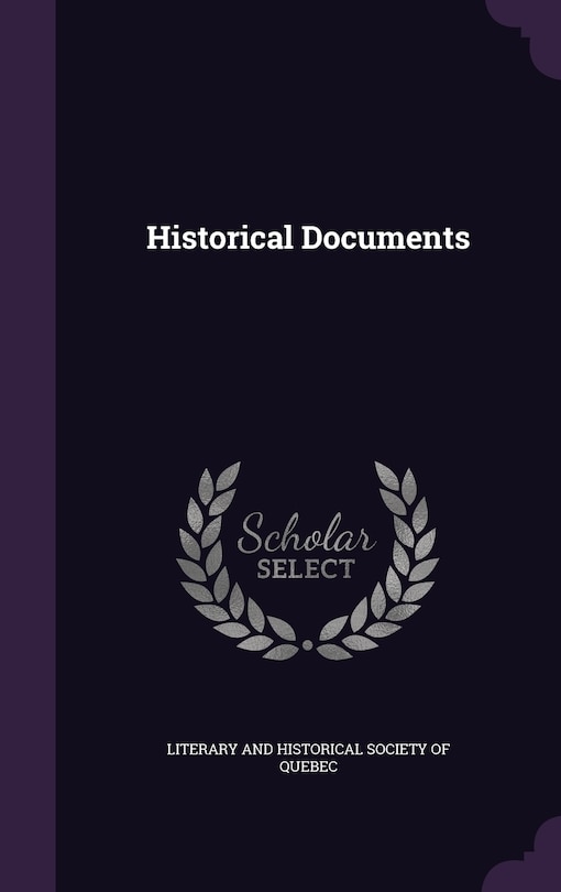 Couverture_Historical Documents