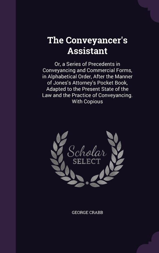 Couverture_The Conveyancer's Assistant