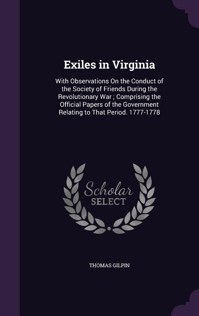 Front cover_Exiles in Virginia