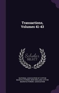 Front cover_Transactions, Volumes 41-43