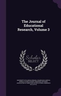 Front cover_The Journal of Educational Research, Volume 3