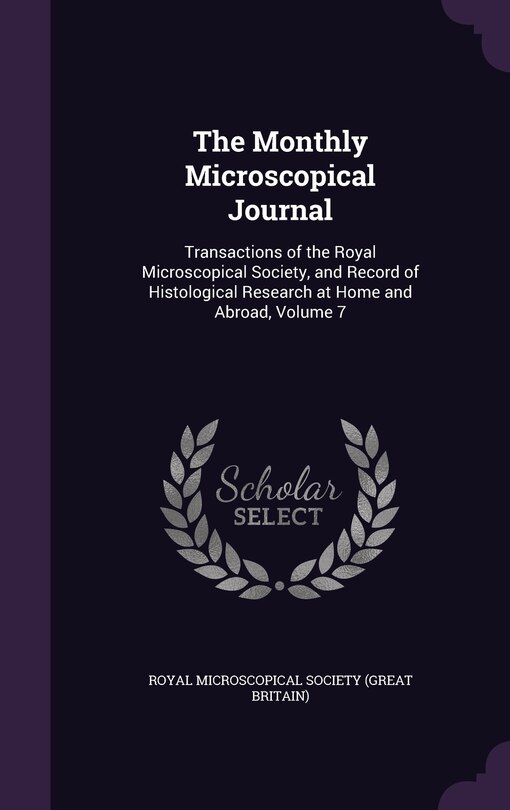 Front cover_The Monthly Microscopical Journal