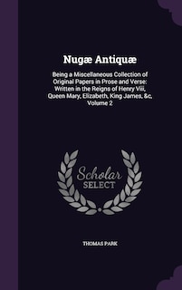 Front cover_Nugæ Antiquæ