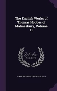 Couverture_The English Works of Thomas Hobbes of Malmesbury, Volume 11