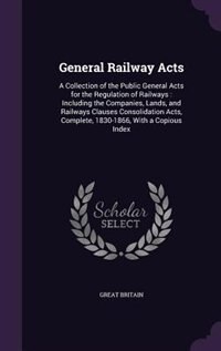 Front cover_General Railway Acts