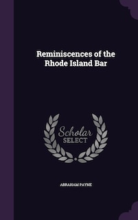 Front cover_Reminiscences of the Rhode Island Bar