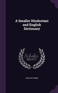 Couverture_A Smaller Hindustani and English Dictionary