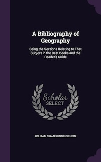 Front cover_A Bibliography of Geography