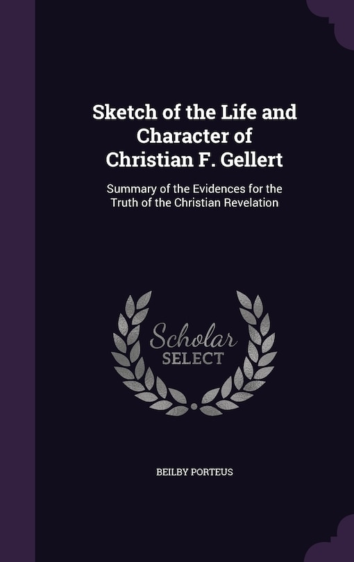 Couverture_Sketch of the Life and Character of Christian F. Gellert