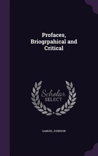 Front cover_Profaces, Briogrpahical and Critical