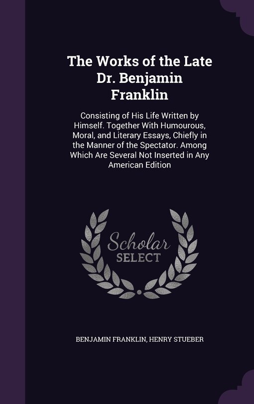 Couverture_The Works of the Late Dr. Benjamin Franklin