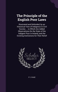 Couverture_The Principle of the English Poor Laws