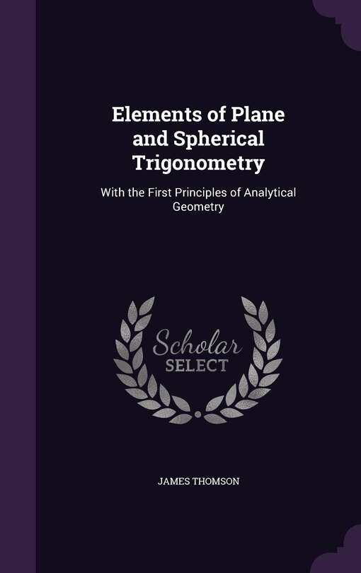 Couverture_Elements of Plane and Spherical Trigonometry