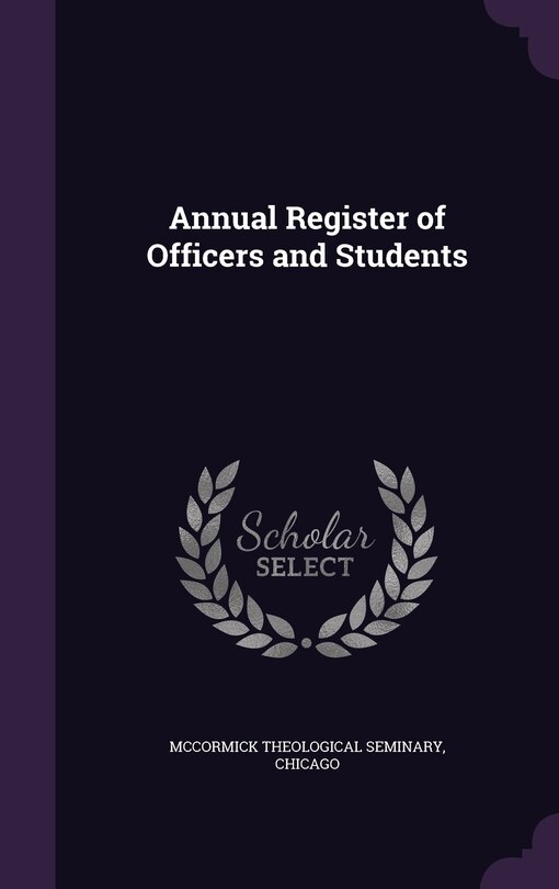 Front cover_Annual Register of Officers and Students
