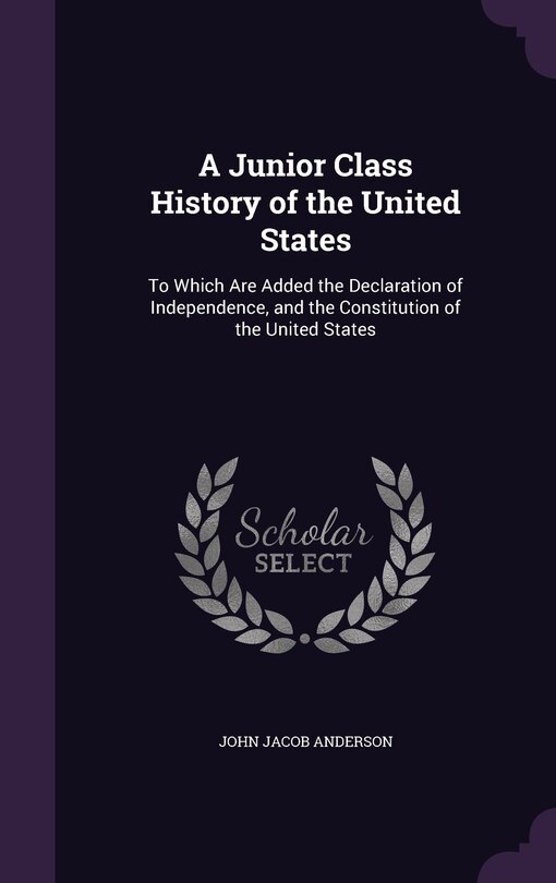 Front cover_A Junior Class History of the United States