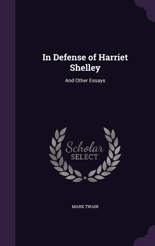 Front cover_In Defense of Harriet Shelley