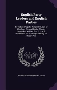 Front cover_English Party Leaders and English Parties
