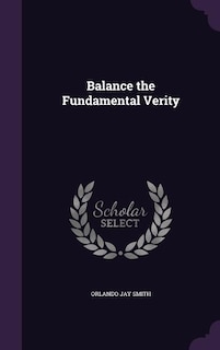 Front cover_Balance the Fundamental Verity