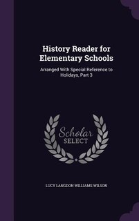 Couverture_History Reader for Elementary Schools