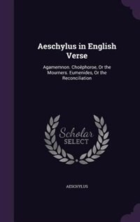 Couverture_Aeschylus in English Verse