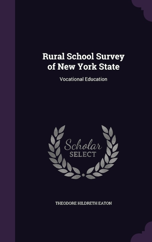 Front cover_Rural School Survey of New York State