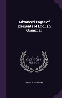 Couverture_Advanced Pages of Elements of English Grammar