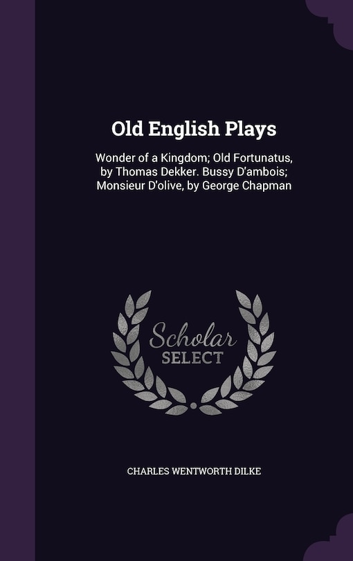 Couverture_Old English Plays