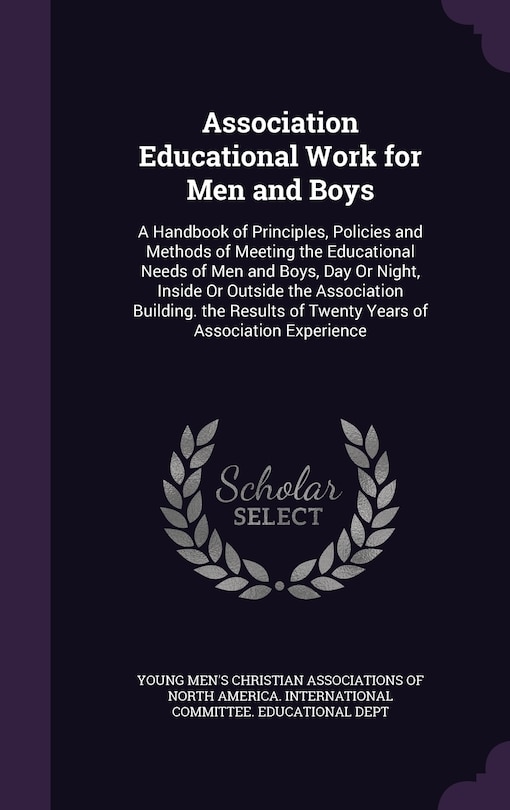 Couverture_Association Educational Work for Men and Boys