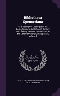 Front cover_Bibliotheca Spenceriana