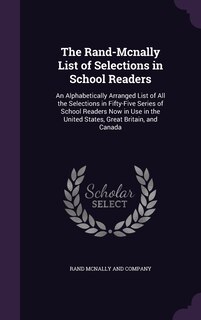 Couverture_The Rand-Mcnally List of Selections in School Readers