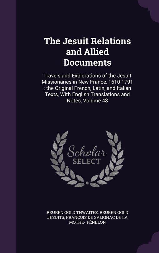 Couverture_The Jesuit Relations and Allied Documents