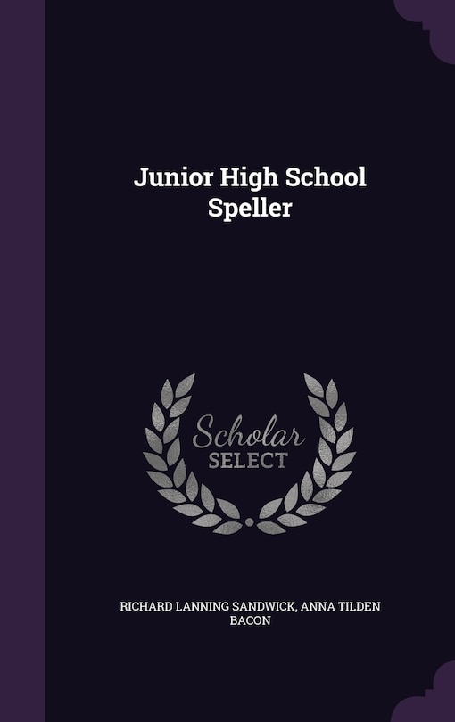 Front cover_Junior High School Speller