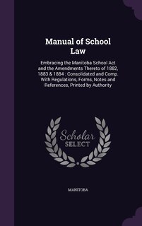 Couverture_Manual of School Law