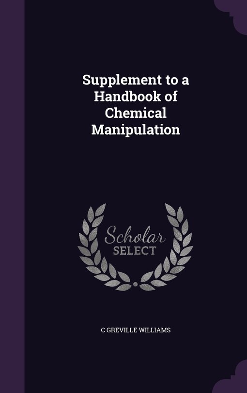 Front cover_Supplement to a Handbook of Chemical Manipulation