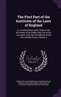 Couverture_The First Part of the Institutes of the Laws of England