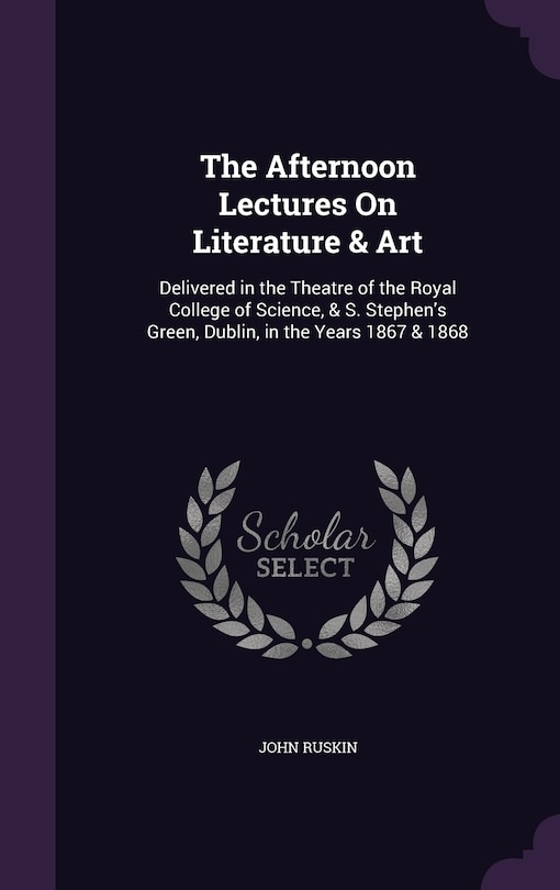Couverture_The Afternoon Lectures On Literature & Art