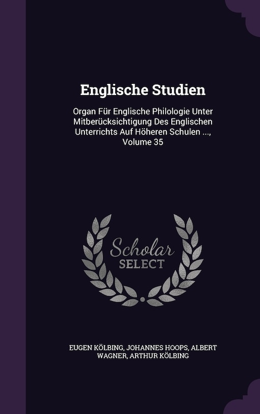 Front cover_Englische Studien