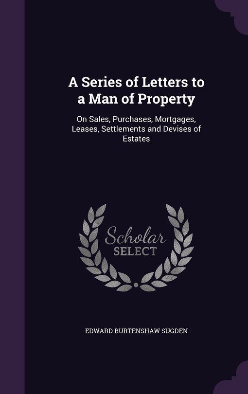 Couverture_A Series of Letters to a Man of Property