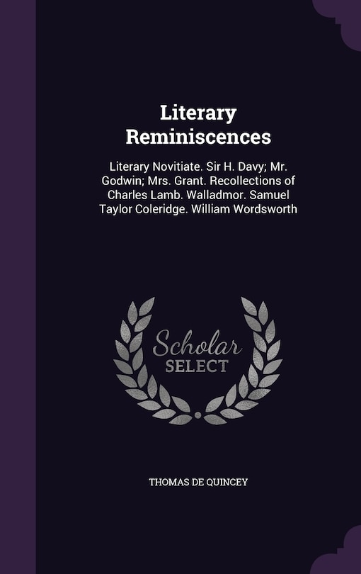 Front cover_Literary Reminiscences