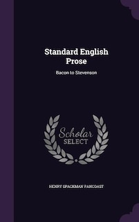 Front cover_Standard English Prose