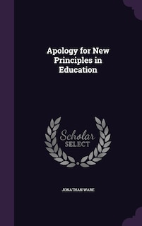 Couverture_Apology for New Principles in Education