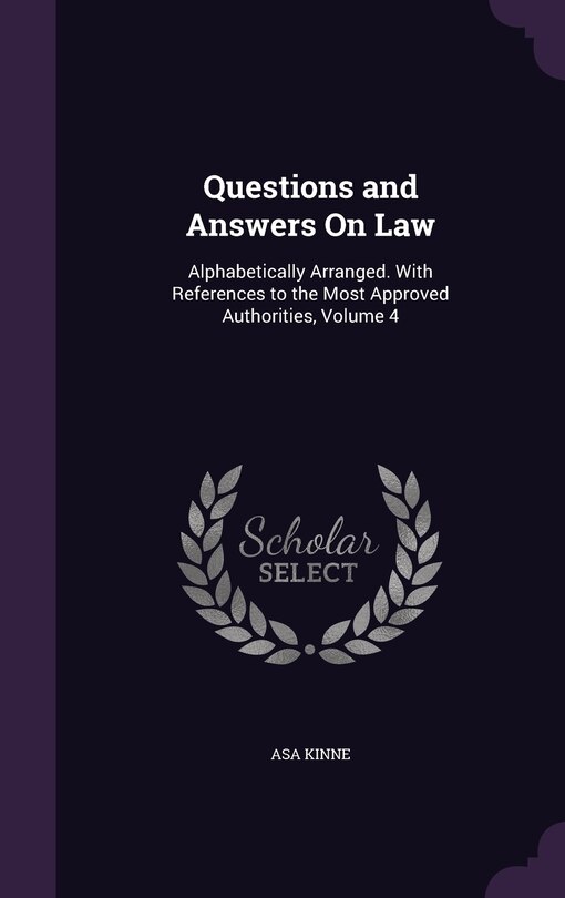 Front cover_Questions and Answers On Law