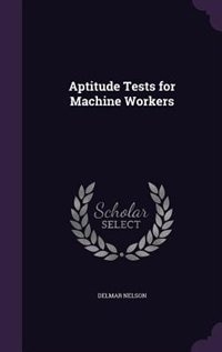 Couverture_Aptitude Tests for Machine Workers