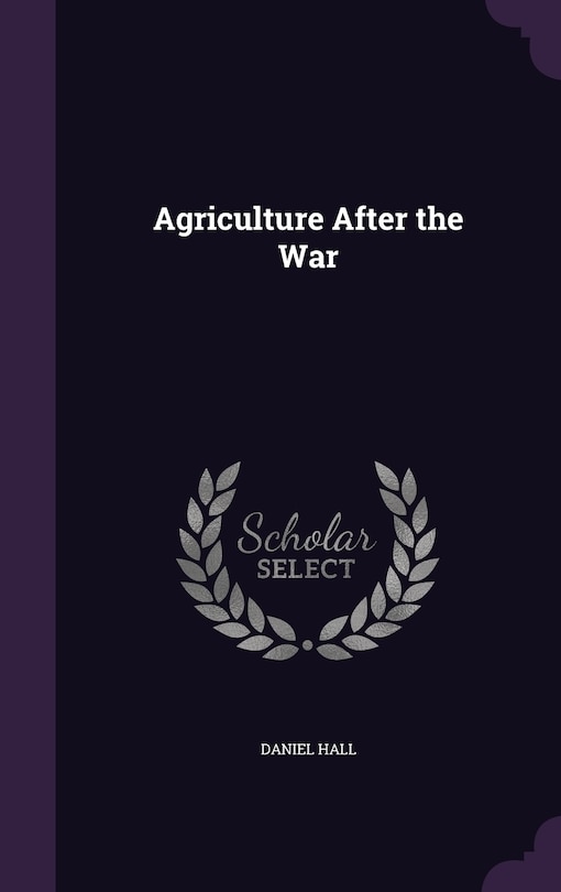 Front cover_Agriculture After the War