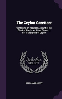Front cover_The Ceylon Gazetteer