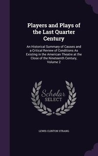 Couverture_Players and Plays of the Last Quarter Century