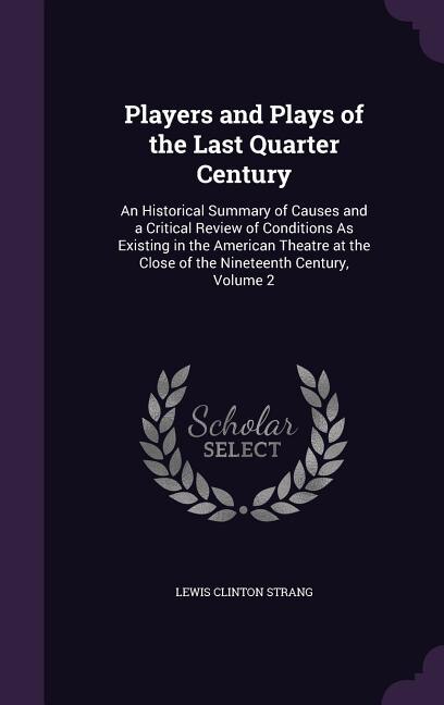 Couverture_Players and Plays of the Last Quarter Century