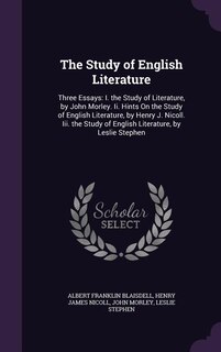 Couverture_The Study of English Literature